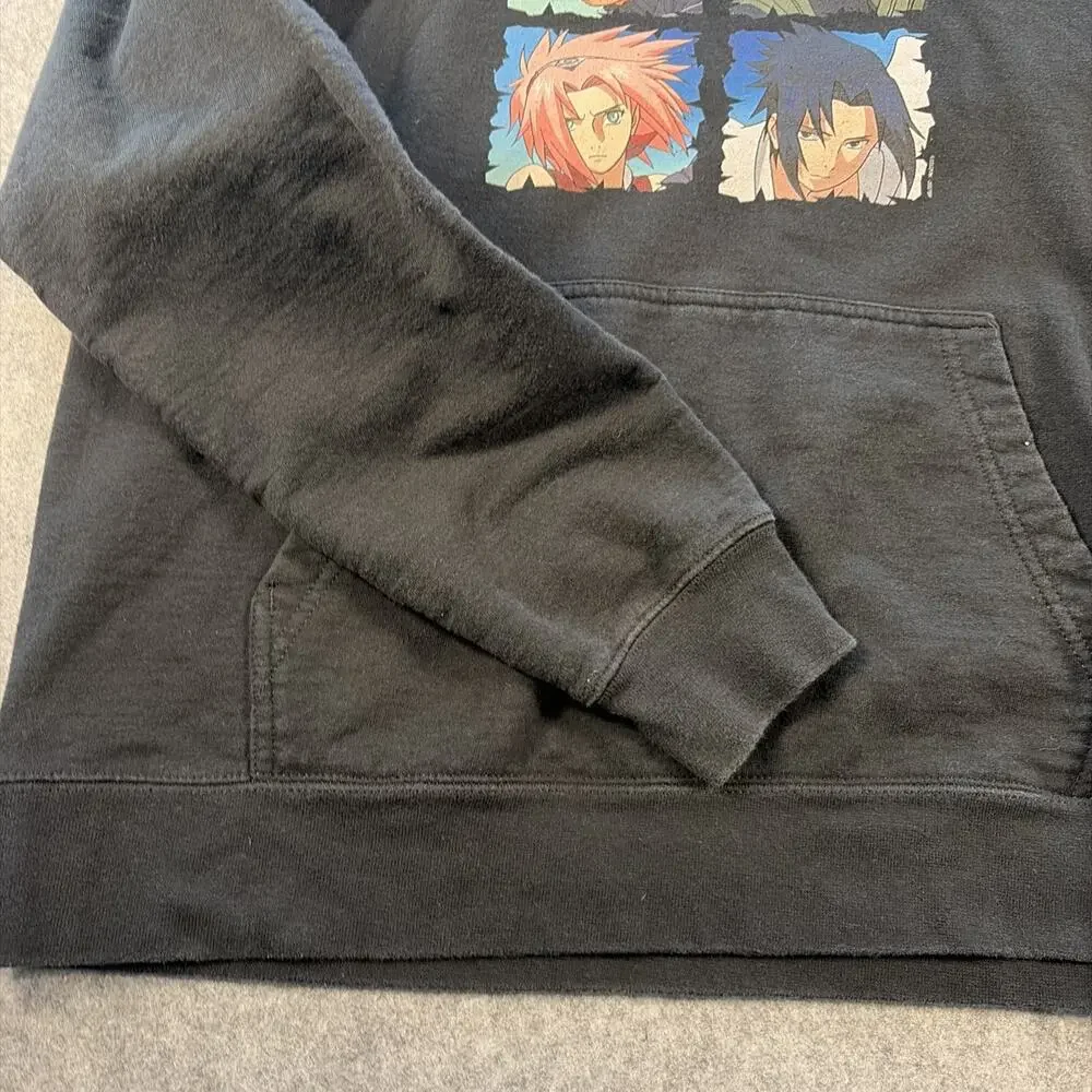 Vintage Og 2007 Naruto Shippuden Anime Bk Hoodie Sweatshirt Size M